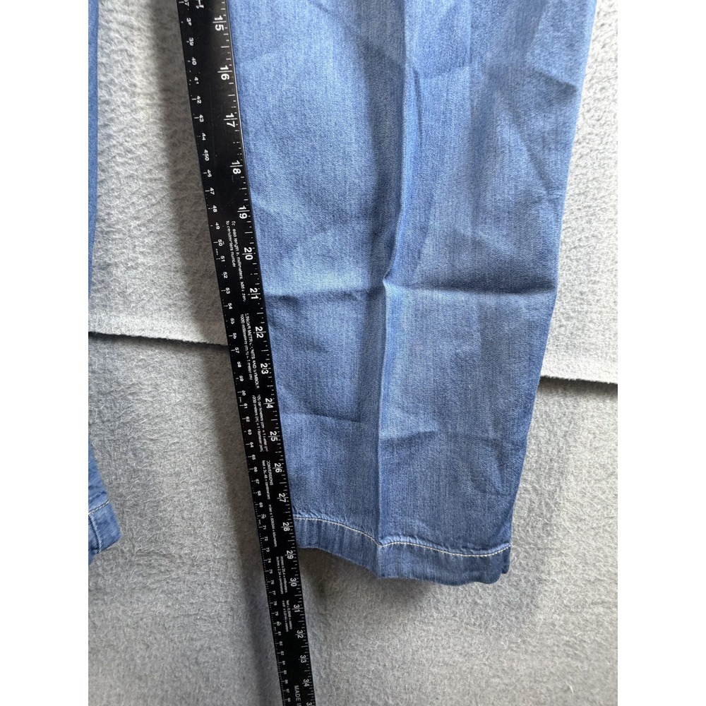 City Blues By Koret Pants Womens 14 Blue Chambray Elastic Waist Pull On Casual - Picture 6 of 8